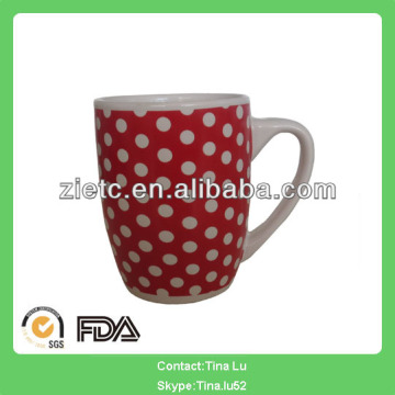 china cup/ceramic mugs with dots design Cheap price