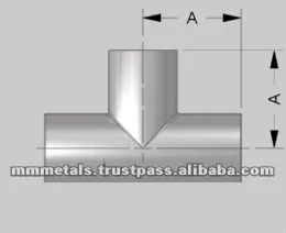 sch 40 stainless steel equal tee