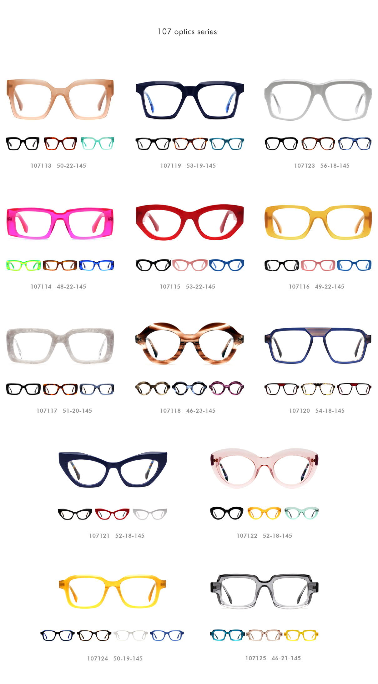 acetate optical glasses frame