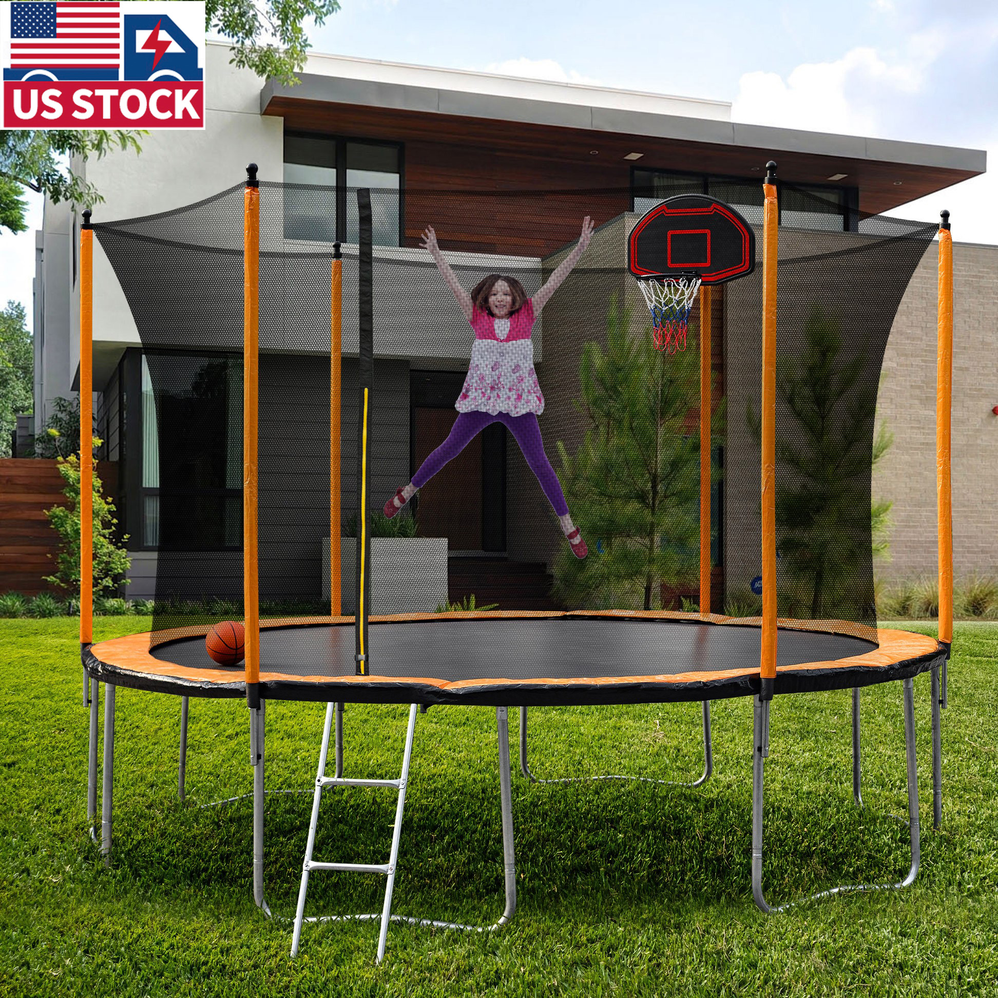 Kids Trampoline with Safety Pad Rebounder