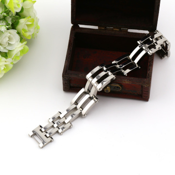 Shining stainless steel bracelet for men