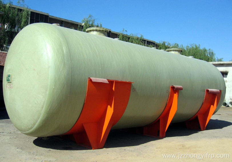 Horizontal storage FRP GRP tank vessel