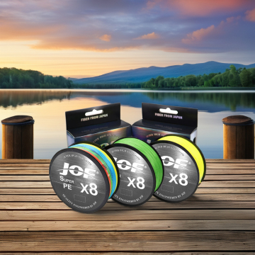 JOF 100M 8 Strand Multicolour PE Fishing Line 12lb-100lb