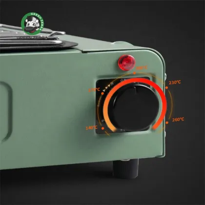 Green Smokeless Portable Electric BBQ Pan: Non-Stick Indoor Grilling Korean Grills