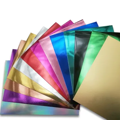 Metallic Foil Origami Paper Set for Art, Crafts, and Scrapbooking