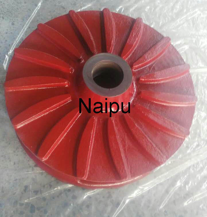Custom size nitrile rubber slurry pump impeller