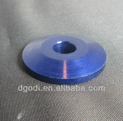 custom made blue anodized aluminum washer