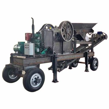 محرك ديزل موبايل ميني صخور الفك الكساري PE 150x250