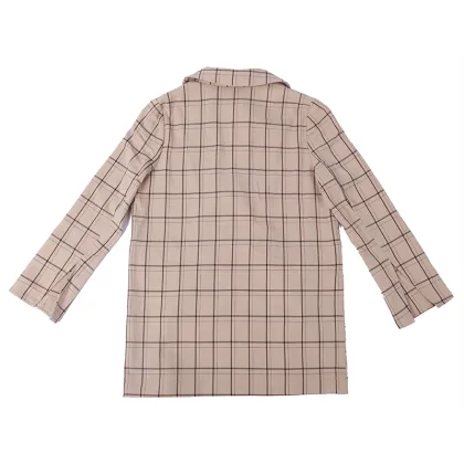 China Big Factory Good Price Plain plaid jackets Check boys jackets Trendy plaid suit