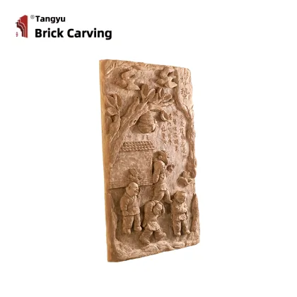 Brick sculpture of 24 solar terms hibernation