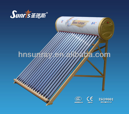 Low price non-pressurized green solar energy water heater