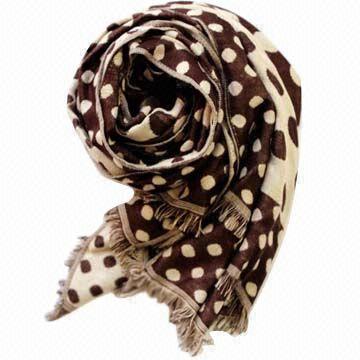 Jacquard Woven Scarf, Customized Materials are Accepted, Fashionable Design