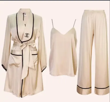 Long Sleeve Women Modal Viscose Pajamas Set Sleepwear