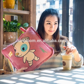 lovely cartoon 12 zodiac sign animal style office car TV children 1x1.5m plush 2 in 2 set sleeping folding pillow blanket