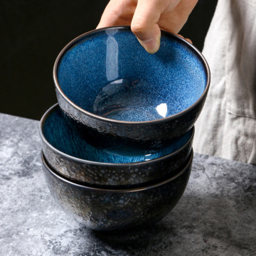 Wholesale High Quality Personalized Retro Porcelain Restaurant Ceramic Noodle Salad Bowl