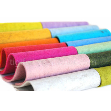 Colorful wool felt