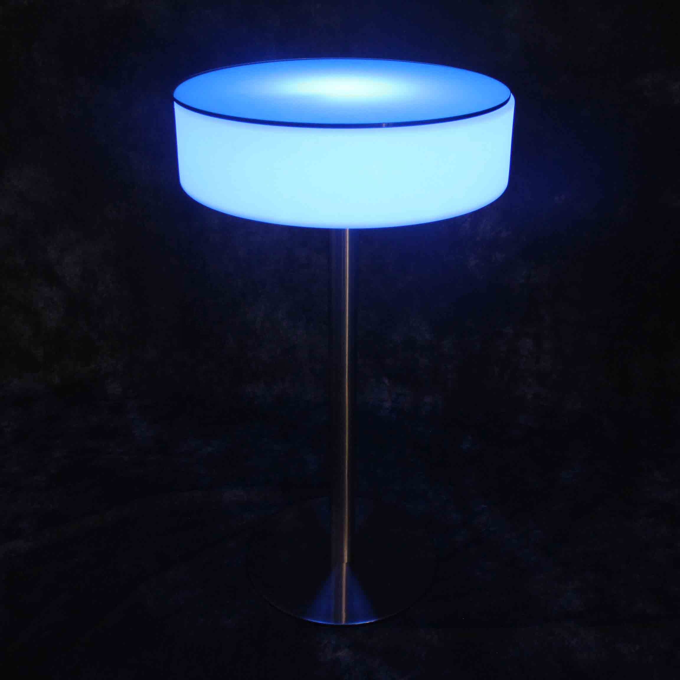 Illuminated Plastic Furniture Glowing Led Round Table