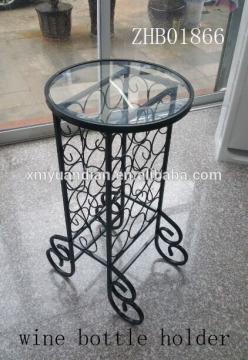 Eco-friendly iron metal red wine rack