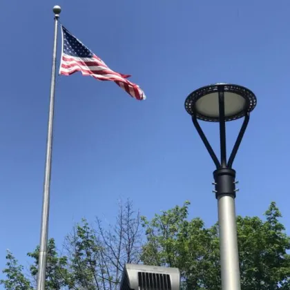 Post Top 150W Black LED Pole Light