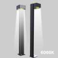 Luce a bollard solare in lega di alluminio a batteria al lithum da 2000Mah