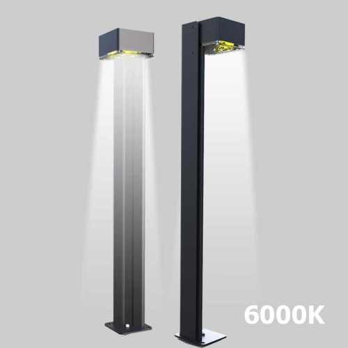 2000mAh Lithum Battery Aluminum Alloy Solar Bollard Light