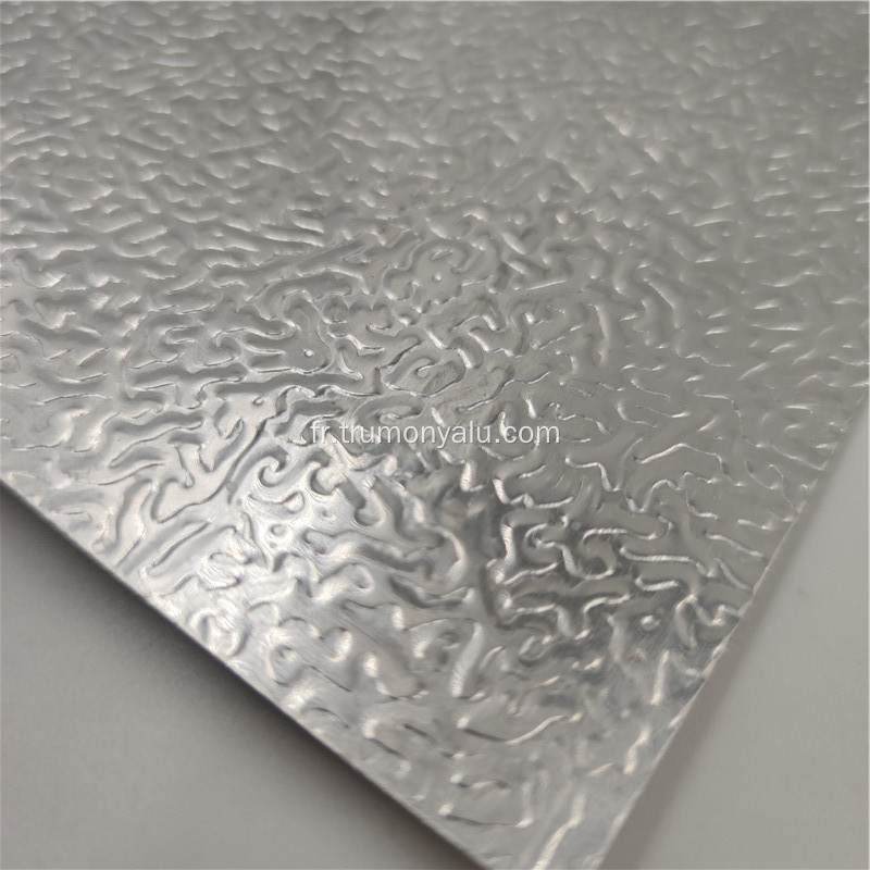 Feuille de plaque gaufrée en aluminium de décoration