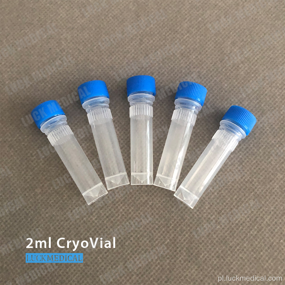 Cryovials 2ml Lab Użyj CE