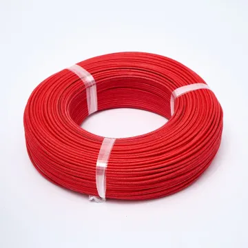 High Temperature Resistance red Silicone-braided Wire