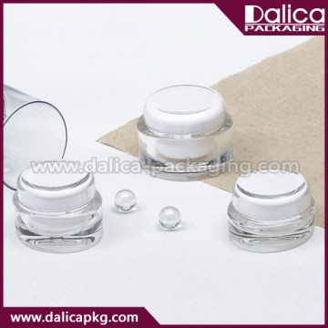 Mini innovative clear plastic empty cosmetic jar