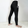 Solid Color Little Girls Full Silicone Equestrian Pants