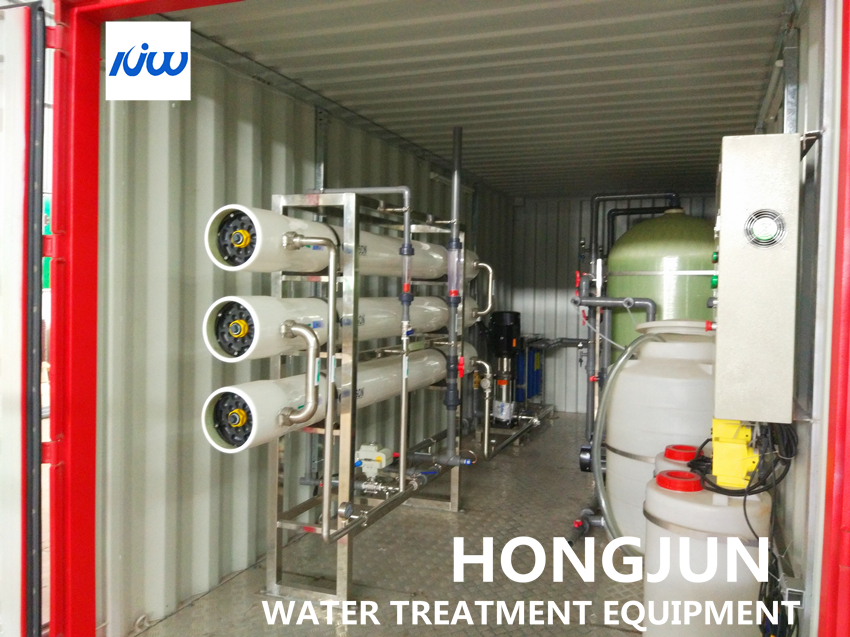 Estação de tratamento de água de osmose reversa móvel 15m3/h mobile