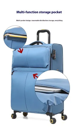 Oxford Cloth Soft Travel Trolley Bag