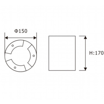 LEDER 차도 알루미늄 15W LED 실내 조명