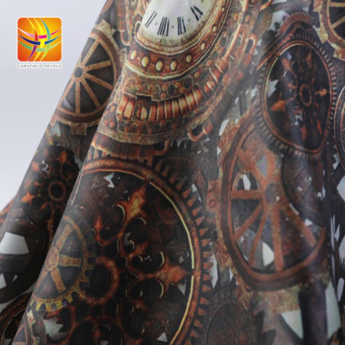 100% Polyester Shining Printed Cotton Fabric