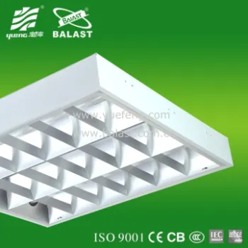 Ceiling Mounted Fluorescent Grille Light Fitting