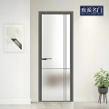 Bathroom partition tempered glass swing door