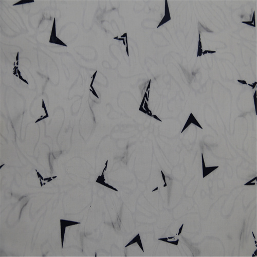 Cotton polyester woven blended burnt out printing fabric