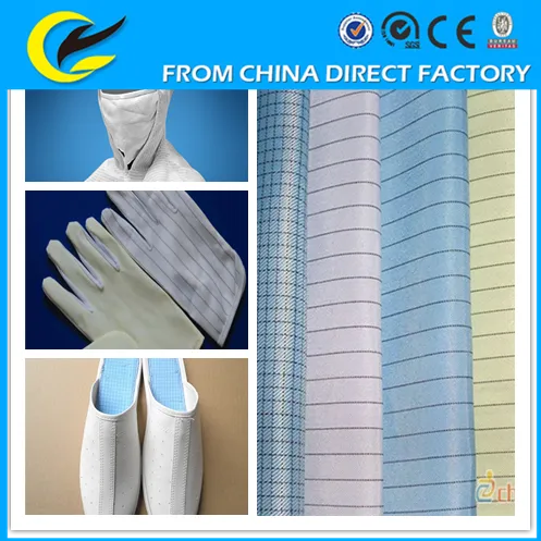 100 polyester ripstop celectrically conductive fabric for gloves