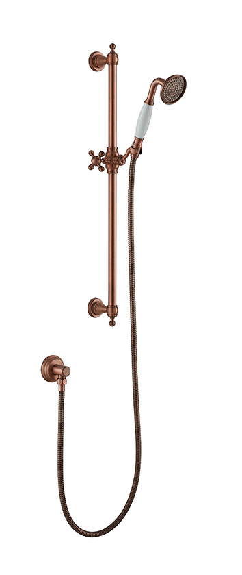 Brass retro shower set