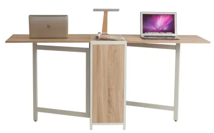 Folding desk folding cabinet extended desk