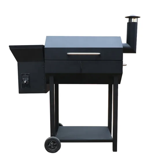 Heavy Duty Wood Pellet Grill & Smoker, 7 in 1 BBQ Grill Digital Temperature Control Pellet Grill without door