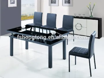 glass dining sets/kitchen table/metal dining table
