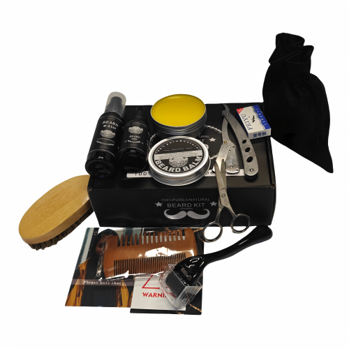 Kit de preparación de 10 piezas para las barbas de los hombres