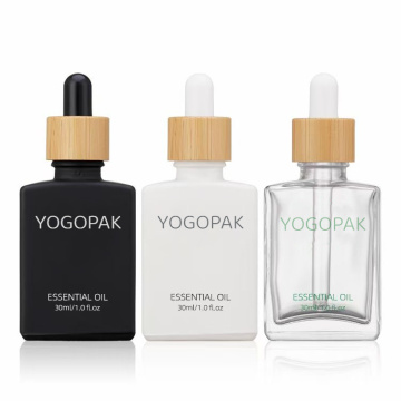 30ml 50ml 100ml επίπεδη τετράγωνη γυάλινη φιάλη γυαλιού