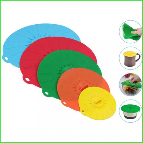 Practical Flexile Silicone Storage Reusable Lid
