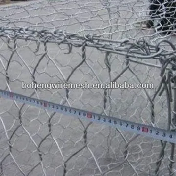 Hexagonal Gabion Box, Hexagonal Gabion Basket Galvanized/PVC coated/ Galfan(Factory)