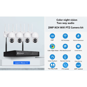 CCTV NVR Kit 4k PTZ Turret Ip Camera