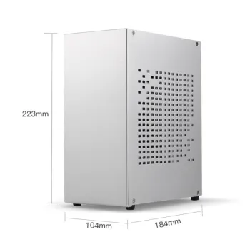 New Mini ITX Desktop Case: A07 All Aluminum Chassis with Space for Small 1U Power Supply