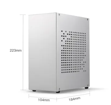 New Mini ITX Desktop Case: A07 All Aluminum Chassis with Space for Small 1U Power Supply