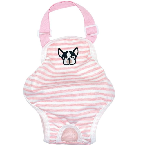 Anjing Kecil Cute Summer Cotton Stripe Sanitary Pantie